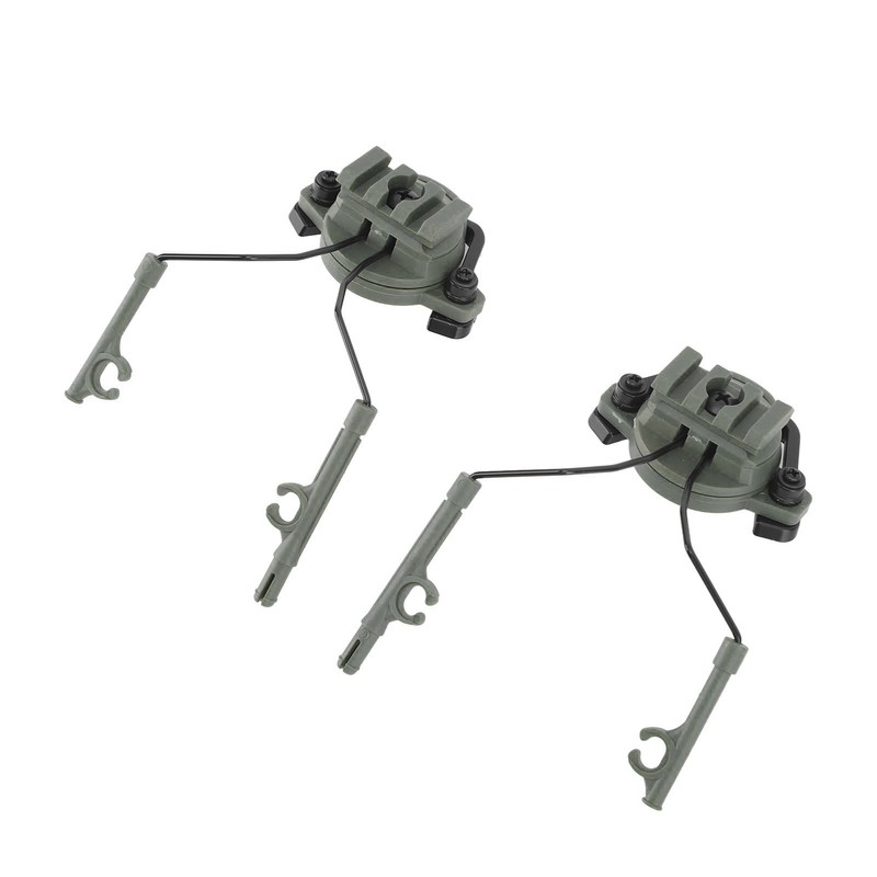 2Pcs Suspension Headset Bracket Helmet 19‑21mm Rail Adapter Rotatable Headphones