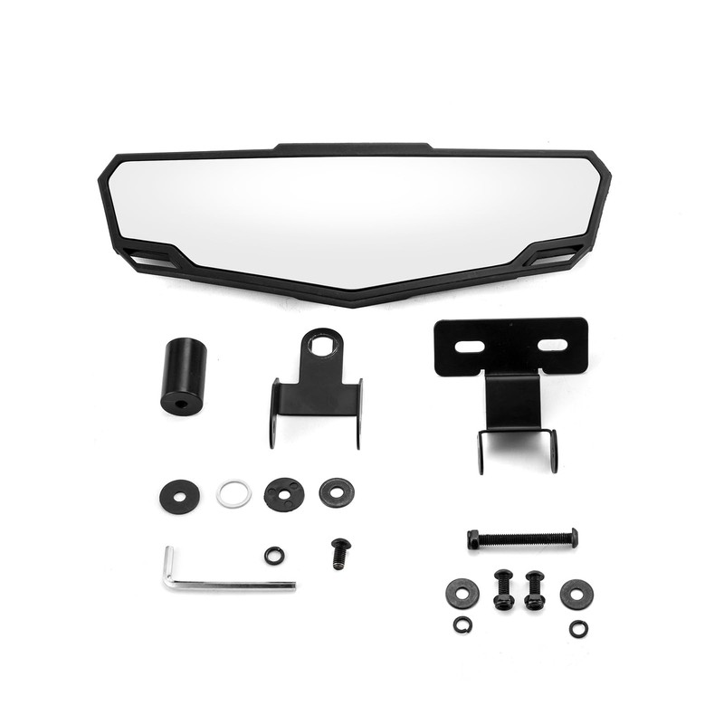 BARQUPO Convex Rear View Center Mirror Wide Angle Foldable Curved