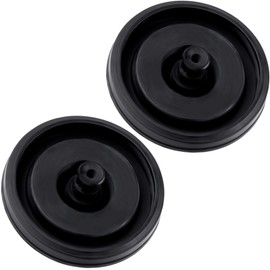 CTEAKOP 2 Pcs Black Toilet Fill Valve Seal Replacement Part, Rubber Toilet Parts Inside Tank Kit, Flush Valve Seal for Fluidmaster 200, 747 and 400 Models Toilet Fill Valve