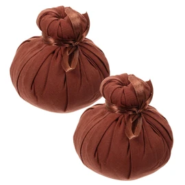 BIUDECO 2Pcs Herbal Compress Ball Thai Wormwood Heating Pouch for Body Massage Acupressure and Moxibustion Therapy and Relaxation