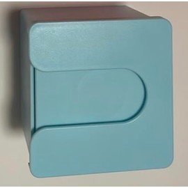 Lens Cleaning Wipes Dispenser (Table Top): for Eye Glasses, DSLR, SLR, Camera Lenses, Eyepieces, Microscopes, Telescopes (Included Double-Sided Adhesive Pad): SastisClean (Blue)