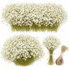 100Pcs Baby’s Breath Flowers, White Gypsophila for Wedding