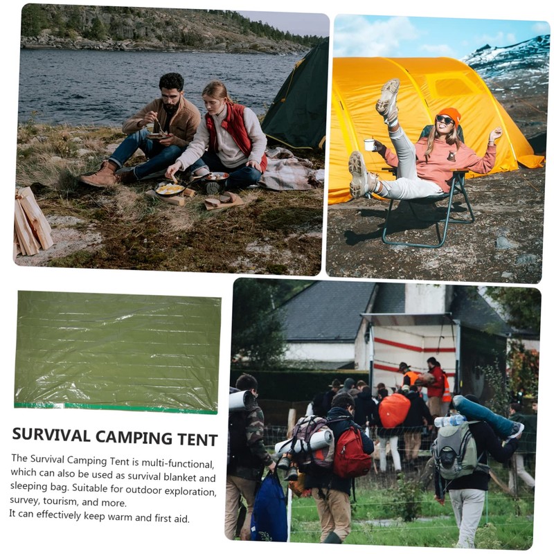 Mipcase Emergency Survival Tent Blanket Multi-Purpose Outdoor Sleeping Bag for