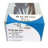 HSI Carriage Bolts with Nuts Galvanised Pack of 25) M6x80