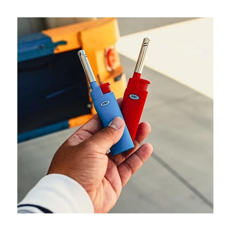 MK PACK OF 10 MK RANGE CANDLE LIGHTER WINDPROOF, REFILLABLE,