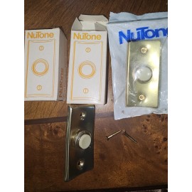 NuTone Push Button Lighted ECONOMY Pushbutton GOLD FINISH NEW PB-6L