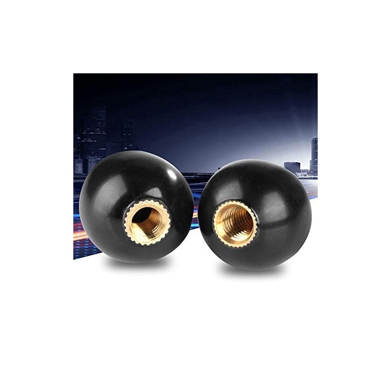 Hilitand 5pcs Bakelite Ball Lever Knob, Ball Knob Handles, Black