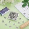 SUNNYCLUE 1 Box 100Pcs Tree of Life Charm Small Silver