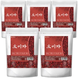 Dried Schisandra chinensis 500g 5 pieces Dried Schisandra chinensis, beautifully colored and fragrant Schisandra chinensis / 말린 오미자 500g 5개 건오미자 색이 곱고 향긋한 오미자차