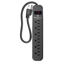 Koblenz Supresor de Picos, Multicontacto, 6 Contactos Caseros, 420 Joules de Protección, Oficina y Hogar, Carga y Protege Computadoras, Celulares, Bocinas, Cable de 45 cm (SS-420 C)