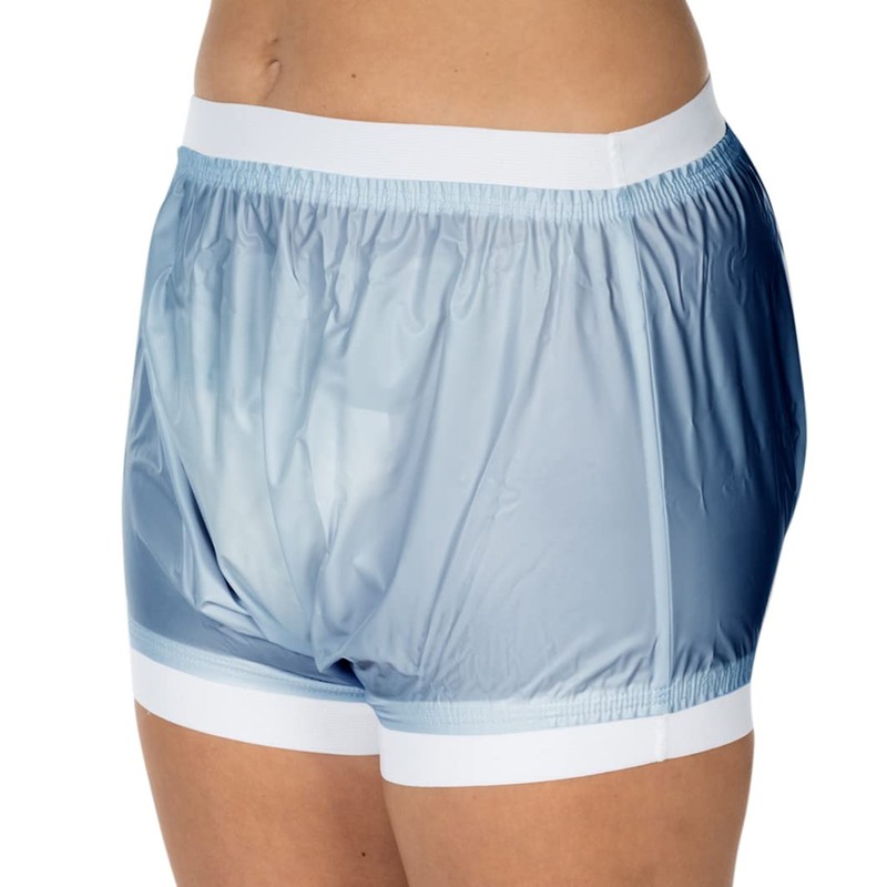 Suprima 1-218-011 Unisex PVC Incontinence Briefs Size 14 Transparent Blue