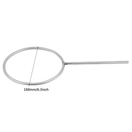 Support Retort Ring, Stainless Steel Plated Lab Support Ring Closed Extension Ring Diameter 60/80/100/120/140/160mm for Laboratory Experiment, Sturdy Corrosion Resistant(160mm)