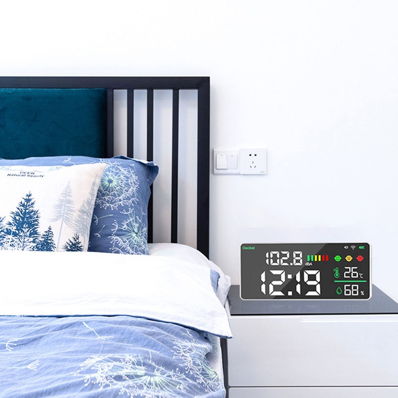 4 in 1 Decibel Meter, Wall Mounted Noise Level Meter