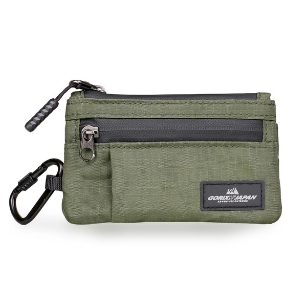 GORIX Mini Pouch, Carabiner, With Locking Function, Waterproof, Coin Purse,