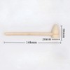 Teensery 10 Pcs Mini Wooden Hammers Small Pointed Mallets for