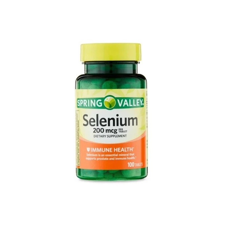 Spring Valley Selenium Immune Health Dietary Supplement Tablets 200 mcg