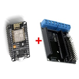 TECNOIOT NodeMCU Development Board + ESP-12E Motor Carrier Kit for Smart Robot Car