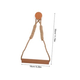 STOBAZA Boho Bathroom Accessories Unique Wooden Towel Rack Paper Towel Holder Wall Mount Hanging Paper Holder for Kitchen Bathroom