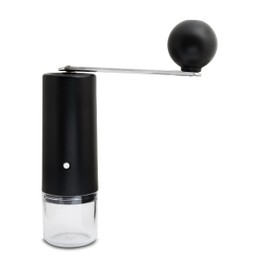 CrushGrind Columbia manual coffee grinder with ceramic conical mill and adjustable grinding degree - Portable for on the go