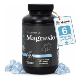 Treonato Magnesio Momosie 180 Cápsulas Magnesium Threonate Alta Absorción Memoria Enfoque Bienestar Cognitivo Balance Diario Suplemento Hombre Mujer