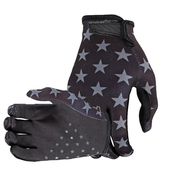 EXCEREY Cool American Flag Style Cycling Gloves Motorcycle Bicycle Full