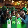 3 Pack St. Patrick's Day Tea Light Candles Wooden Clover