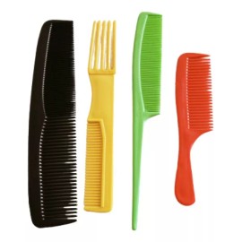 Zadako Paquete De 4 Peines, Colores Y Modelos Diferentes. 10 Paq.