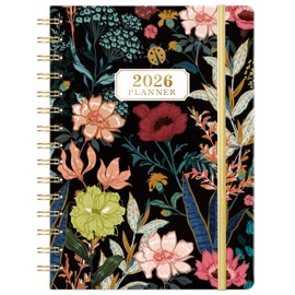2026 Planner - 6.4" x 8.5", 2026 Calendar/Planner Weekly and Monthly, JAN.2026 - DEC.2026, Weekly Monthly Planner 2026 with Tabs, Hardcover, Elastic Closure, Back Pocket