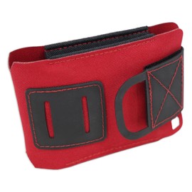 Lightning X LXPBW Wallet Trauma Pouch – Slim EDC Pocket Pouch for Bleeding Control IFAK - RED (Empty, Pouch Only)