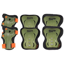 Rigwig Kids/Youth & Adults Protective Gear Set, Knee Pads, Elbow Pads, Wrist Guards for Roller Skating, Cycling, Skateboarding, Scooter Riding, BMX Biking and Outdoor Activities (Camo Green, S)