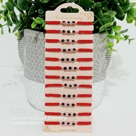 12 Pc Evil Eye Kids Baby Protection Bracelet Pulsera Ninos Mal De Ojo Proteccion