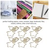100Pcs Star Binder Clips Hollow Out Cartoon Style Strong Clamping