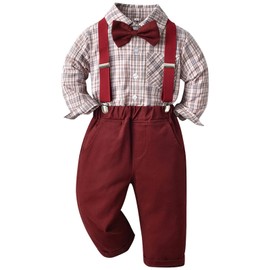 SEAUR Baby Boys' Formal Clothing Sets Baby Boy Clothes 12-18 Months Party Wear Gentleman Baby Outfit Set Toddler Boy Formal Suits for Wedding