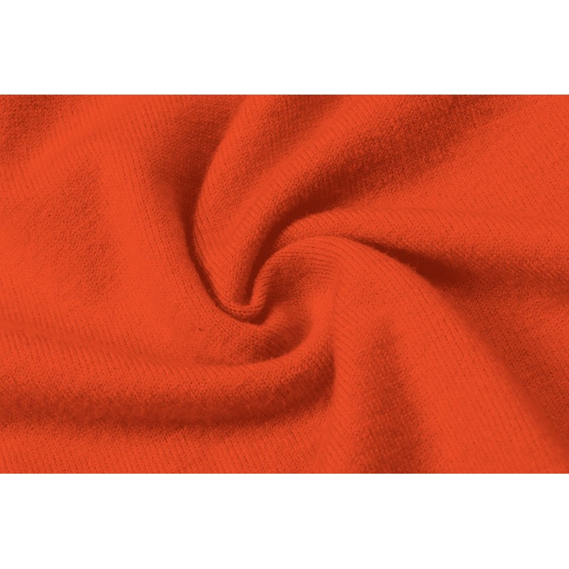 QZH.DUAO Women's Fashion Basic Solid Turtleneck Knit Sweater, 1# Orange,