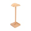 Wooden Headphone Holder Beech Headset Stand Desktop Display Shelf for