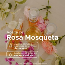 PACALLI Aceite de Rosa Mosqueta Puro 30ml - Facial y Corporal                                                                                         