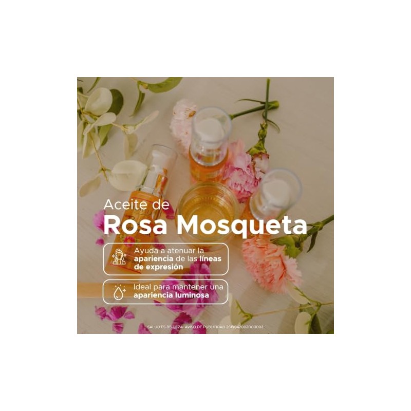 PACALLI Aceite de Rosa Mosqueta Puro 30ml - Facial y