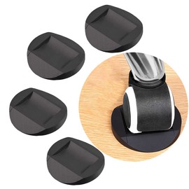 Furniture Castor Cups 4 PCS, Rubber Feet Pads Non Slip Furniture Castors, Chair Leg Floor Protectors Ideal Bed Sofa Wheel Anti-Slip Pad Rubber Castor Cups PCL Media ltd