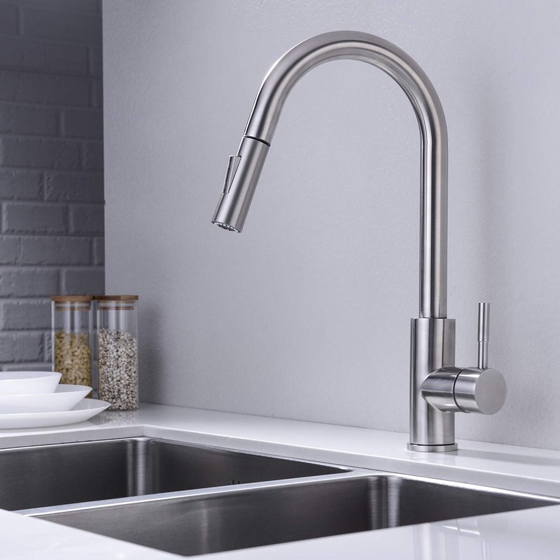 GORDEE Pull Down Spray Head for Kitchen Faucet, Column Shape