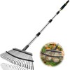 Coopvivi Rake Heavy Duty 6FT Long Garden Rake , 18.5