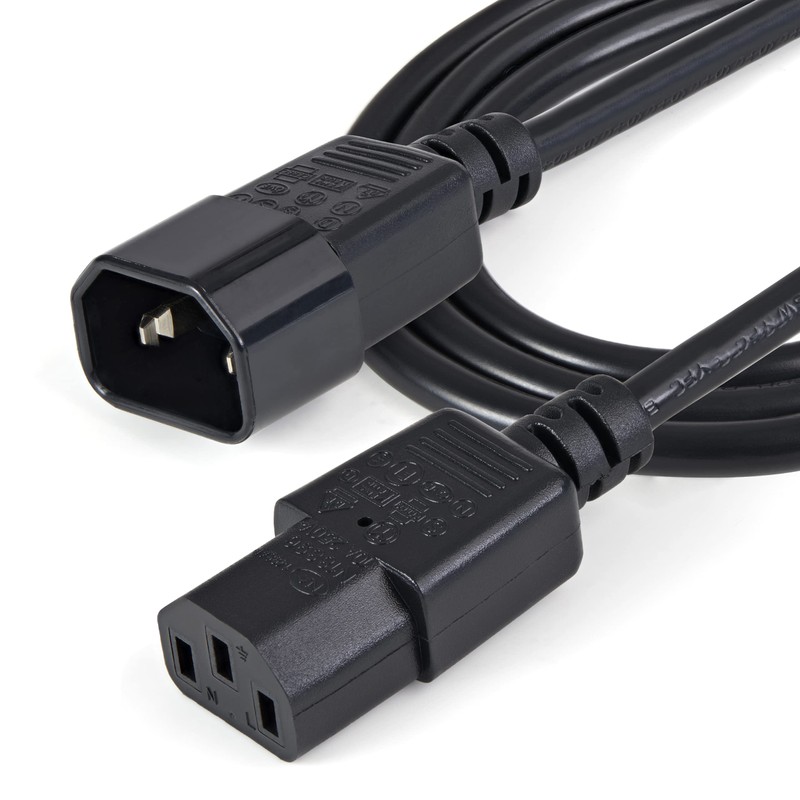 StarTech (1m) Standard Computer Power Cord Extension (C14 to C13)