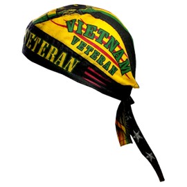 Vietnam Veteran Cotton Bandana Biker Head Wrap Do Rag DanBanna Deluxe Terrycloth