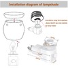 TWDRTDD Plug in Night Light, Adjustable E12 Base Socket with