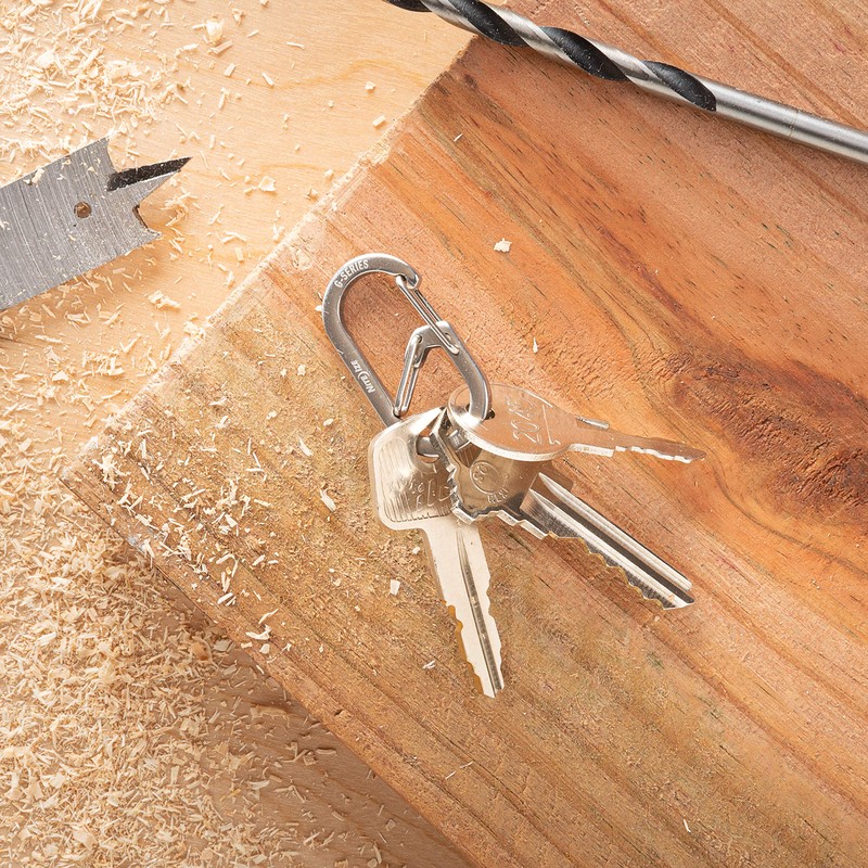 NITEIZE G Carabiner #1 Stainless Silver 2-Piece Small