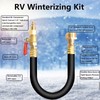 RV Winterizing Kit Water Line Blowout Adapter Fitting with Shut