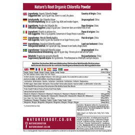 Natures Root Natures Root Organic Chlorella Powder 1kg - Rich in Vitamins | Protein & Chlorophyll | Non GMO | Vegan Friendly
