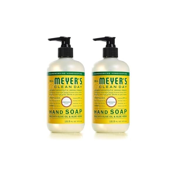 MRS. MEYER'S CLEAN DAY Hand Soap, Made with Essential Oils,