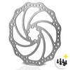 Drahtesel Bicycle Brake Disc 203 mm 6-Hole Compatible with Avid,
