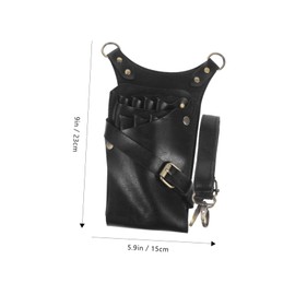 Healvian Hair Tools Waist Pouch for Barbers Scissor Holder Case Bag Multi-functional for Shears Hair Clippers Electric Shavers for Salon Stylists and Professionals