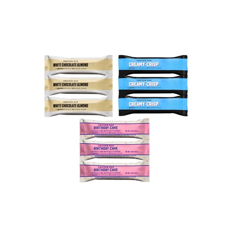 Barebels Protein Bars Variety Pack Sampler, Protein Snacks with 20g